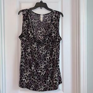 ⚡️ 3 for $20 ⚡️ PerSeption Women Sleeveless Animal Print Top